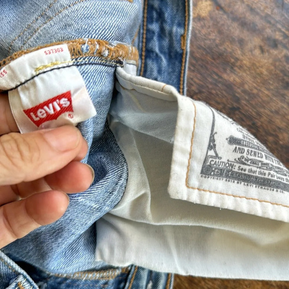 Vintage 501 denim cut off shorts size xs 25 - Picture 4 of 9